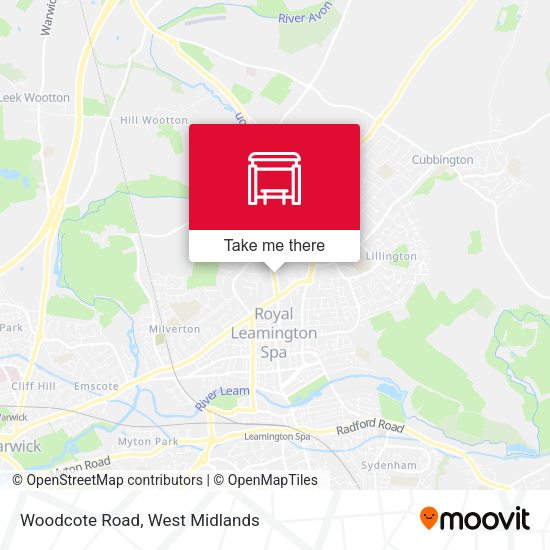 Woodcote Road map