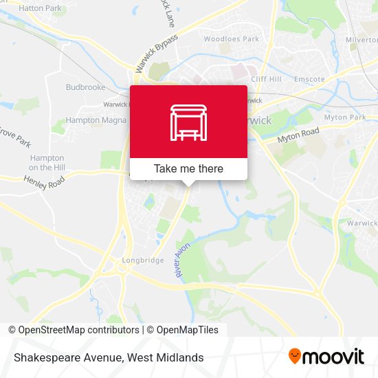 Shakespeare Avenue map