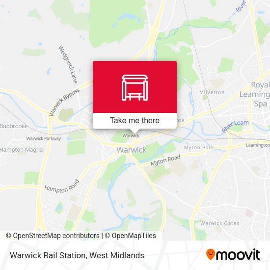 Warwick Rail Station map
