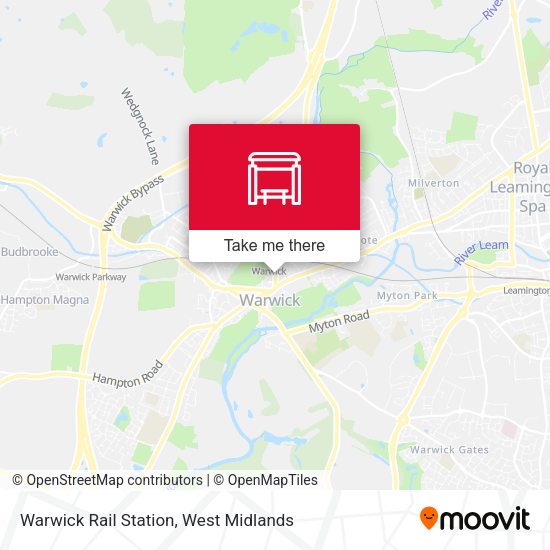 Warwick Rail Station map