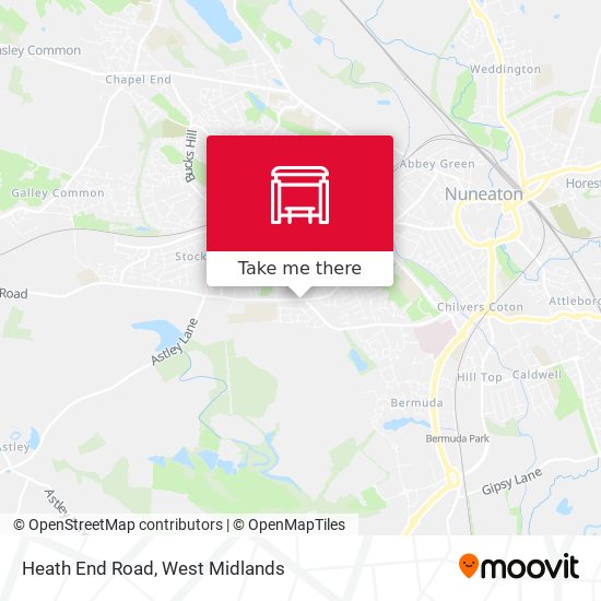 Heath End Road map