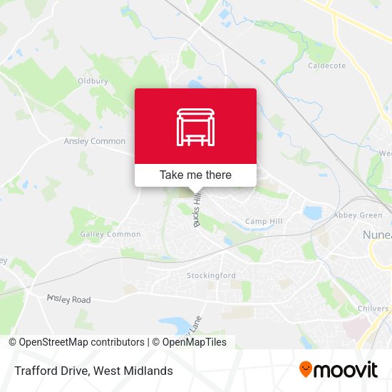 Trafford Drive map