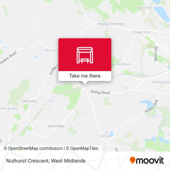 Nuthurst Crescent map