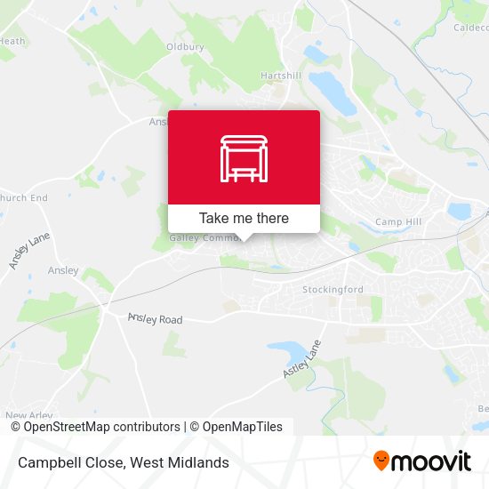 Campbell Close map