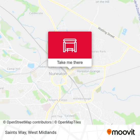 Saints Way map