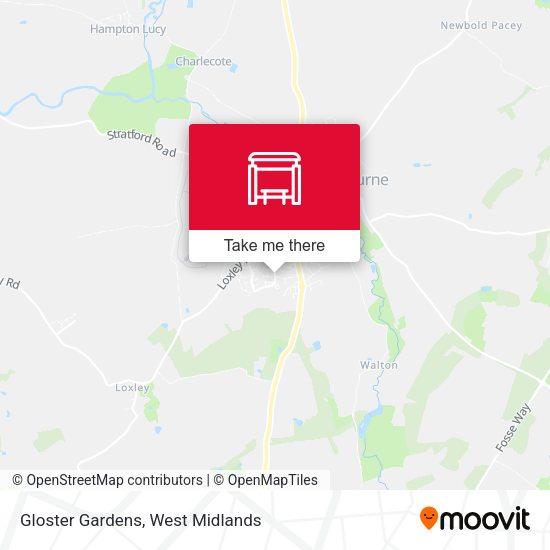 Gloster Gardens map