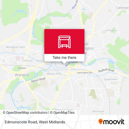 Edmonscote Road map