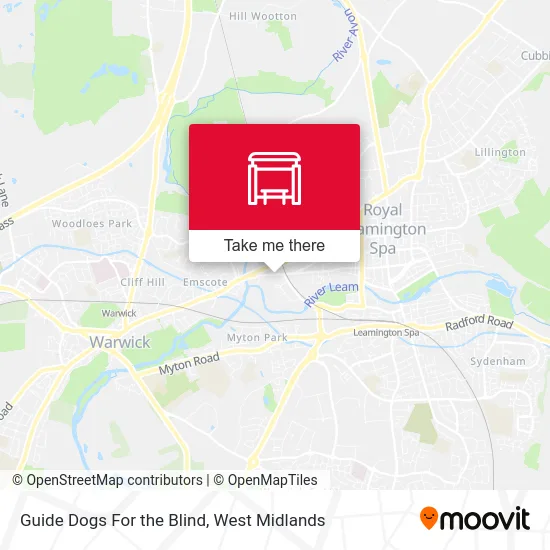 Guide Dogs For the Blind map