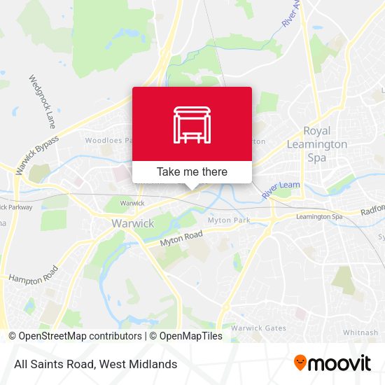 All Saints Road map
