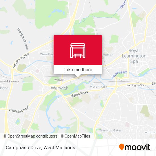 Campriano Drive map