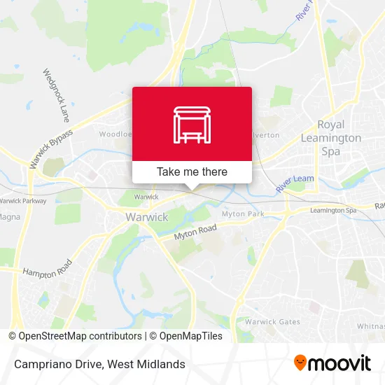 Campriano Drive map