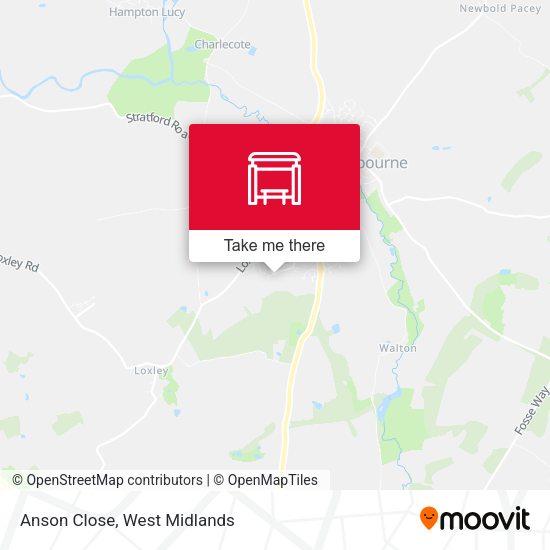 Anson Close map