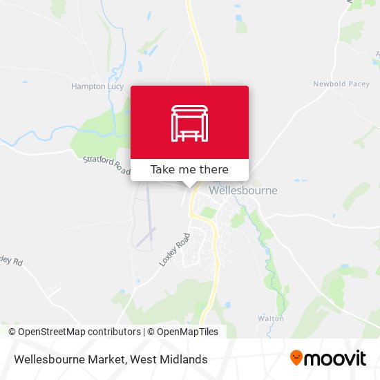 Wellesbourne Market map