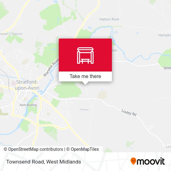 Townsend Road map