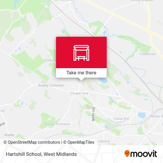 Hartshill School map