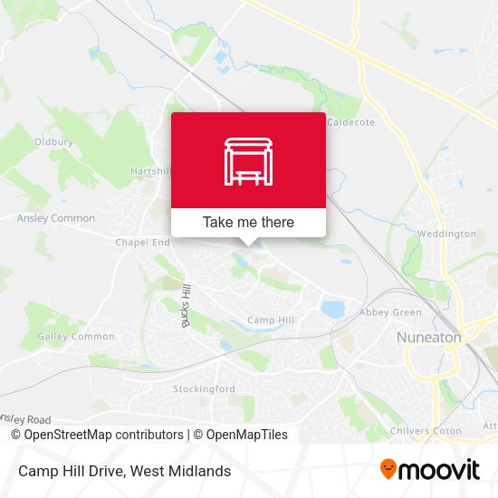 Camp Hill Drive map