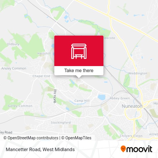 Mancetter Road map
