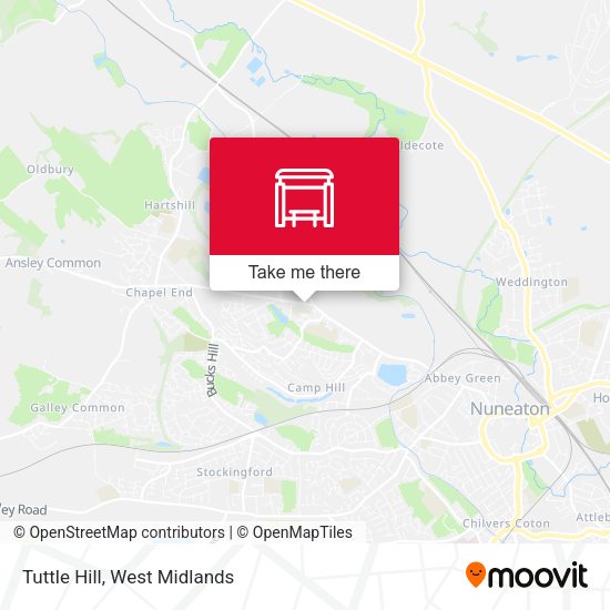 Tuttle Hill map