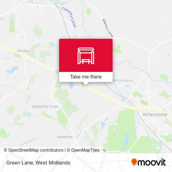Green Lane map