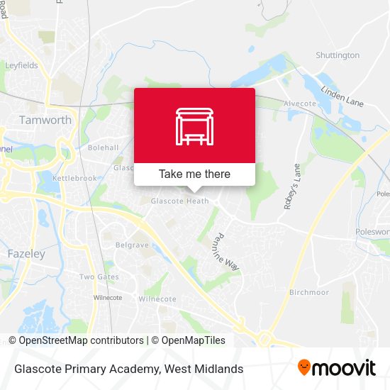 Glascote Primary Academy map