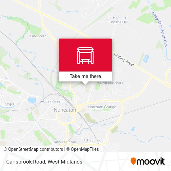 Carisbrook Road map
