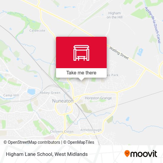 Higham Lane School map