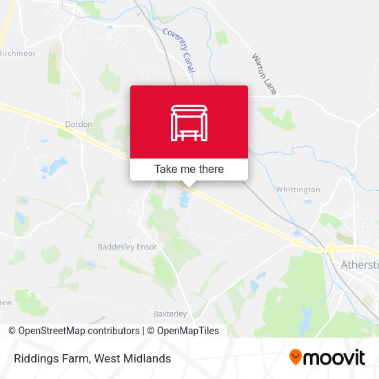 Riddings Farm map