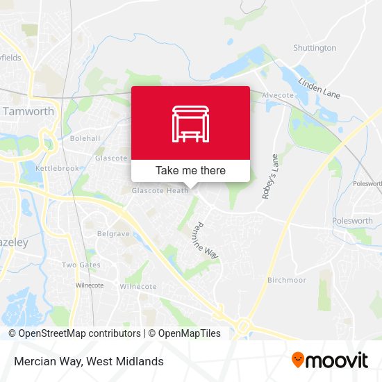 Mercian Way map