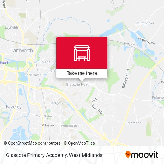 Glascote Primary Academy map