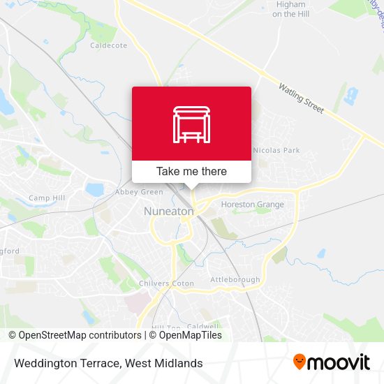 Weddington Terrace map