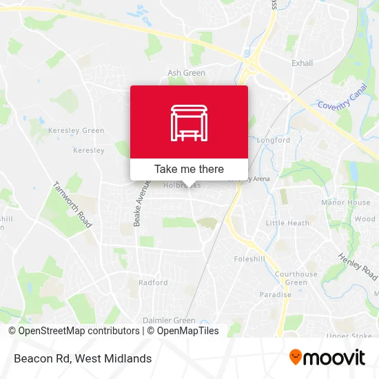 Beacon Rd map