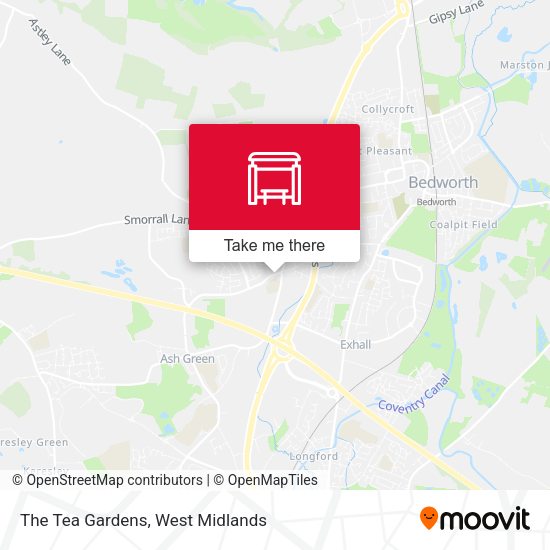 The Tea Gardens map