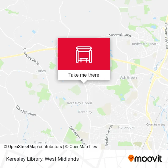 Keresley Library map