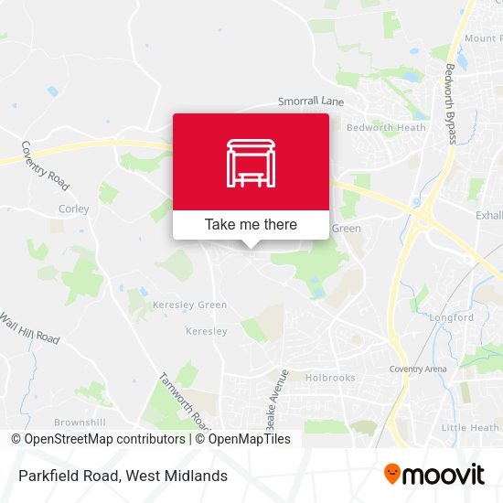 Parkfield Road map