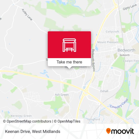 Keenan Drive map