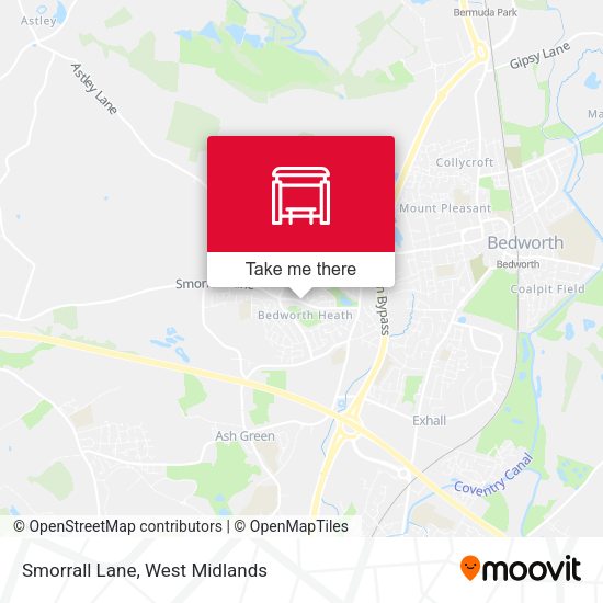 Smorrall Lane map