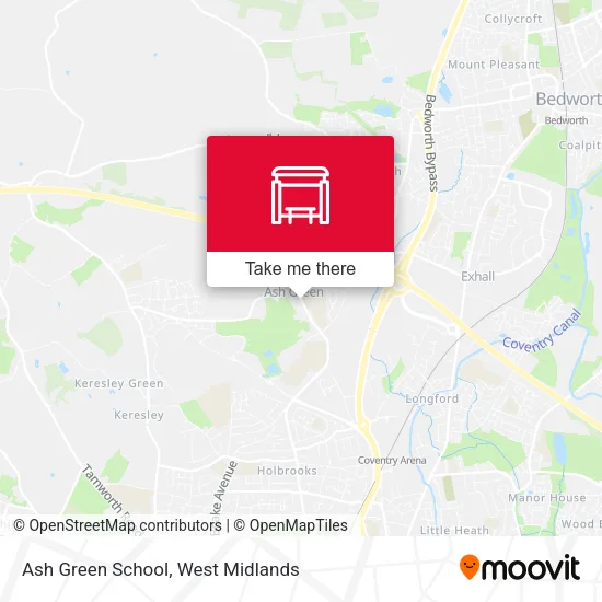 Ash Green School map