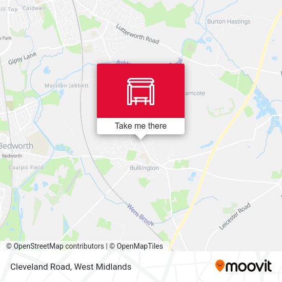 Cleveland Road map