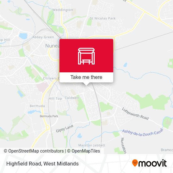 Highfield Road map