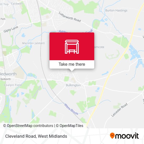 Cleveland Road map