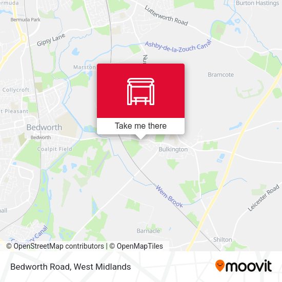 Bedworth Road map