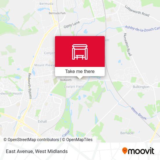 East Avenue map