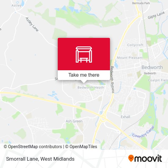 Smorrall Lane map