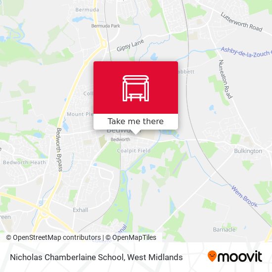 Nicholas Chamberlaine School map