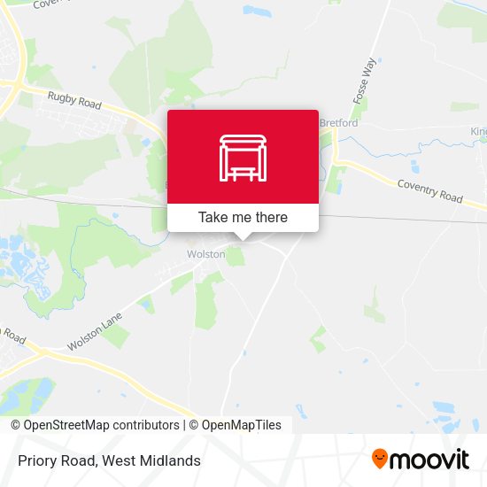 Priory Road map