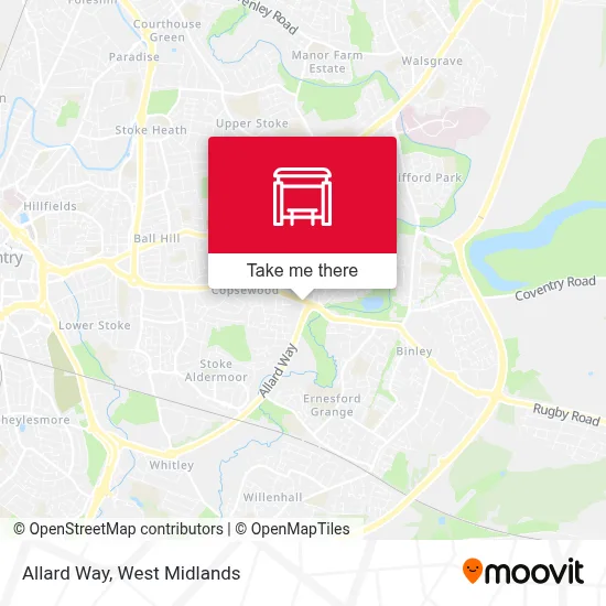Allard Way map