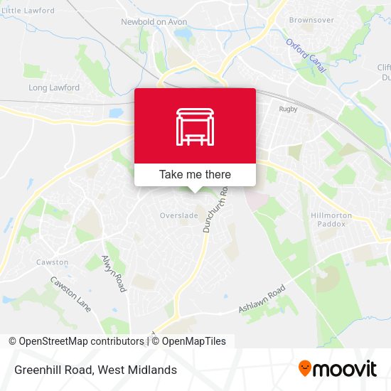 Greenhill Road map