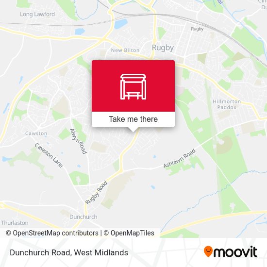 Dunchurch Road map