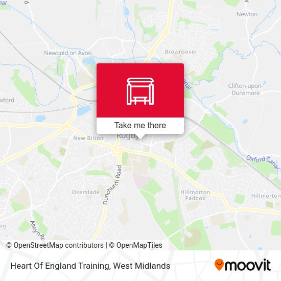 Heart Of England Training map