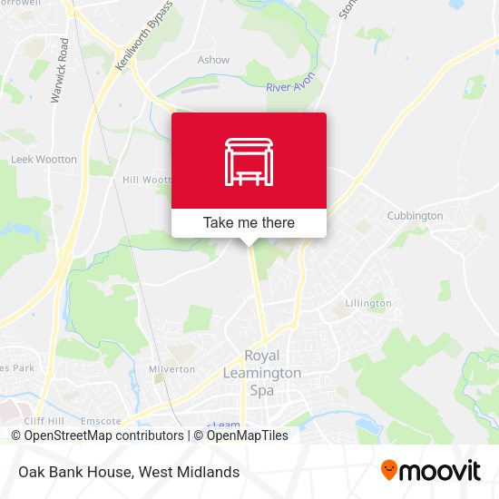 Oak Bank House map